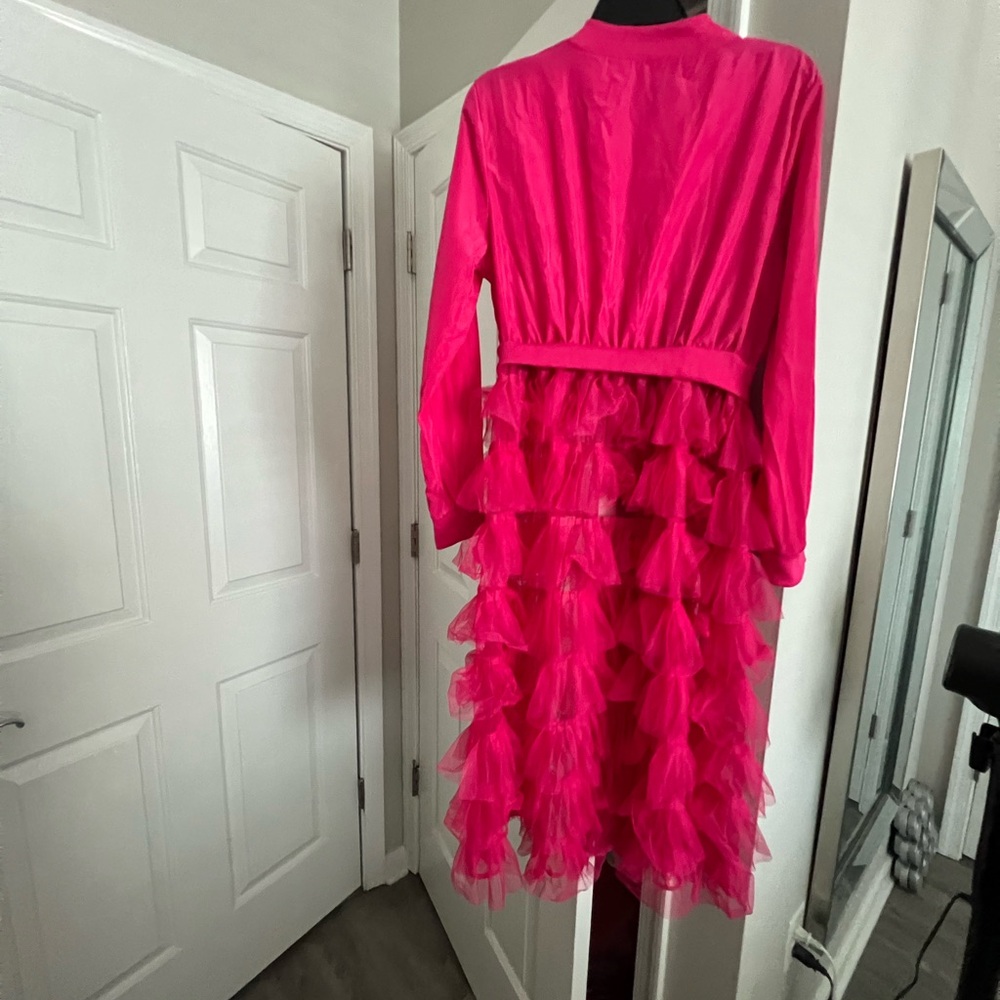 Jacket with tulle attached